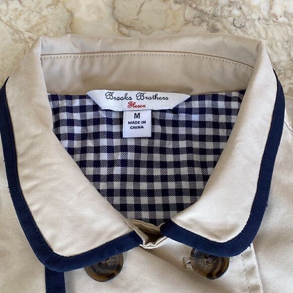 Brooks Brothers Girls Double Breasted Trench Coat - Picture 5 of 13